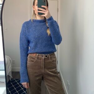 Blue wool sweater - Size Small - 100% Wool